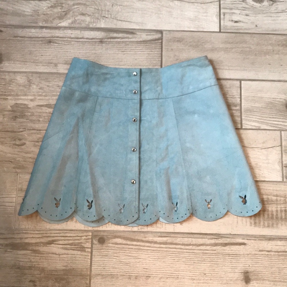 PLAYBOY LEATHER SKIRT - Picture 1 of 6